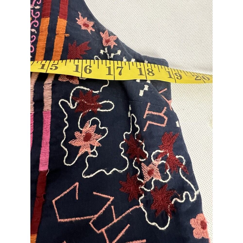 Anthropologie Women’s Akemi + Kin Reagan Embroidered Sleeveless Dress Size 14 - Picture 8 of 9